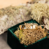 Ravine Band - 6mm Recycled Gold Wedding band by Anueva Jewelry