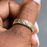 Eco Evergreen Men's Band 6mm - Wedding Band Recycled Gold - Gold Wedding band by Anueva Jewelry