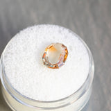 2.17CT PORTRAIT SAPPHIRE, SOFT PEACH WITH ORANGE GLOW INCLUSION, 9.75X7.45X2.73MM