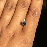 1.03CT SHIELD TANZANIAN SAPPHIRE, PARTI GREEN AND COGNAC, 6.6X5.5X3.7MM, UNTREATED