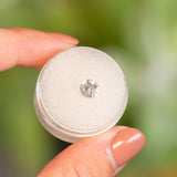 0.83CT Round Ceylon Sapphire, White, Heated 5.99x3.41MM