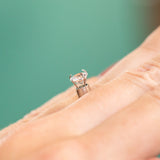 0.83CT Round Ceylon Sapphire, White, Heated 5.99x3.41MM