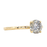 1.25ct Round Grey Diamond Evergreen Solitaire in 18k Yellow Gold