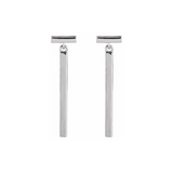 Momentum Bar Earrings in Solid Recycled Gold