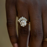 3.14ct Light Champagne Diamond Six Prong Split Shank Solitaire In 14k Yellow Gold