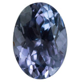 3.71ct Oval Purple Spinel and Diamond Cluster Ring in 14k White Gold