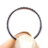 Straight Diamond Wedding Band Pavé Set Diamond Women's Wedding Band