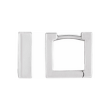 Square Hoop Earrings in Solid Recycled Gold