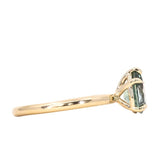 1.47ct Color-Shifting Pear Montana Sapphire Classic Solitaire in 14k Yellow Gold