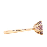 1.52ct Imperial Garnet Lotus Six Prong Solitaire in 14k Yellow Gold