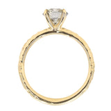 1.25ct Round Grey Diamond Evergreen Solitaire in 18k Yellow Gold