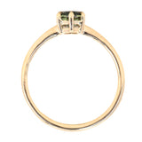 0.86ct Oval Nigerian Sapphire Six Prong Low Profile Ring in 14k Yellow Gold