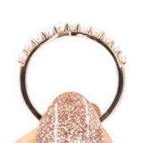 Graduated Pearl Ring