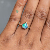 Bezel Set Rosecut Opal Rings in 14K Yellow Gold