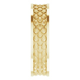 Aquatic Ring - 6mm Recycled Gold Wedding band by Anueva Jewelry