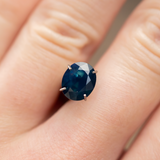 2.15CT NIGERIAN OVAL SAPPHIRE, COBALT BLUE, 8.31X6.96X4.64MM, UNTREATED