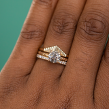 1.09ct Round Salt and Pepper Diamond Evergreen Solitaire in 14k Yellow Gold