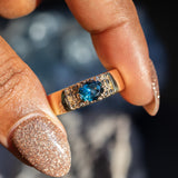 Ravine Gemstone Band - Low Profile Setting