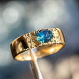 Ravine Gemstone Band - Low Profile Setting