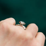 0.84ct Old European Cut Antique Diamond in Platinum Bezel Evergreen by Anueva Jewelry