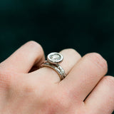0.84ct Old European Cut Antique Diamond in Platinum Bezel Evergreen by Anueva Jewelry