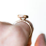 1.54ct Cushion Cut Bezel Rose Gold Ring Evergreen by Anueva Jewelry