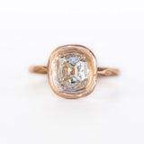 1.54ct Cushion Cut Bezel Rose Gold Ring Evergreen by Anueva Jewelry
