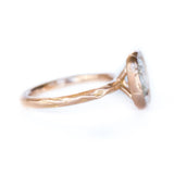 1.54ct Cushion Cut Bezel Rose Gold Ring Evergreen by Anueva Jewelry