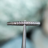 Blackened Gold Straight Diamond Band