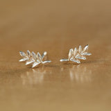 Vine Studs in Solid Recycled Gold