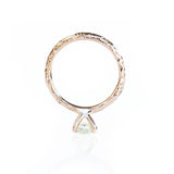 0.78ct GIA Antique Old Mine Cut Diamond in Rose Gold Evergreen Solitaire