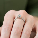 1.46ct Round Champagne Diamond Six Prong Split Shank Solitaire in 14k Yellow Gold