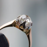 old mine cut cushion big diamond antique cluster engagement ring