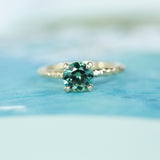 1.60ct Round Sapphire Solitaire In 14k Yellow Gold Evergreen
