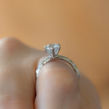 1.51ct Round Diamond Six Prong Evergreen Solitaire In Recycled Platinum