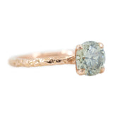 1.62ct Round Champagne-Grey Diamond Evergreen Solitaire in 14k Rose Gold