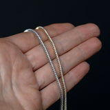 2.0ctw Diamond Choker in 14k Solid Gold on hand