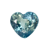 1.66ct Teal Heart Sapphire in Rose Gold Low Profile Diamond Halo by Anueva Jewelry