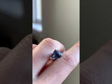 2.48CT PEAR SRI LANKAN SPINEL, PURPLE GREY, UNTREATED, 8.8X7.66MM