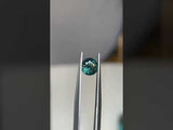 1.04CT ROUND AUSTRALIAN SAPPHIRE, BLUE TEAL GREEN, 5.80X3.60MM HEATED