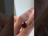 3.59CT TRILLION AFGHAN TOURMALINE, RASPBERRY PINK, UNTREATED, 9.99X9.8MM