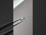 1.39CT DEEP BLUE TEAL ELONGATED CUSHION CUT MONTANA SAPPHIRE, 8.07X5.34MM