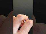 1.46CT MODIFIED CUSHION CUT KENYAN GARNET, ORANGE PEACH, UNTREATED, 6.9MM