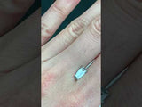 0.71CT GEOMETRIC MONTANA SAPPHIRE, LIGHT BLUE GREY, 7.55X4.60MM