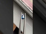 0.84CT PEAR AFRICAN SAPPHIRE, DEEP OCEAN BLUE TEAL, 7.5X4.97MM