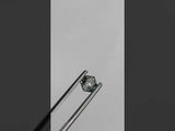 1.35CT HEXAGON ROSECUT MONTANA SAPPHIRE, SEAFOAM GREEN, 6.21X7.3MM