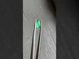 1.76CT OVAL CABOCHON ZAMBIAN EMERALD, NEON GREEN, 8.85X6.81X4.31MM