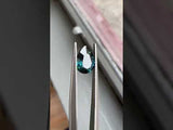 1.17CT NIGERIAN PEAR SAPPHIRE, DEEP GREEN TEAL, 7.9X5.8X3.8MM, UNTREATED