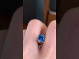 1.00CT ROUND MONTANA SAPPHIRE, ROYAL BLUE, 5.97X3.75MM