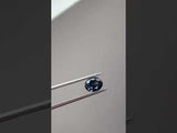 1.60CT OVAL NIGERIAN SAPPHIRE, MEDIUM BLUE, UNHEATED, 7.96X6.34MM